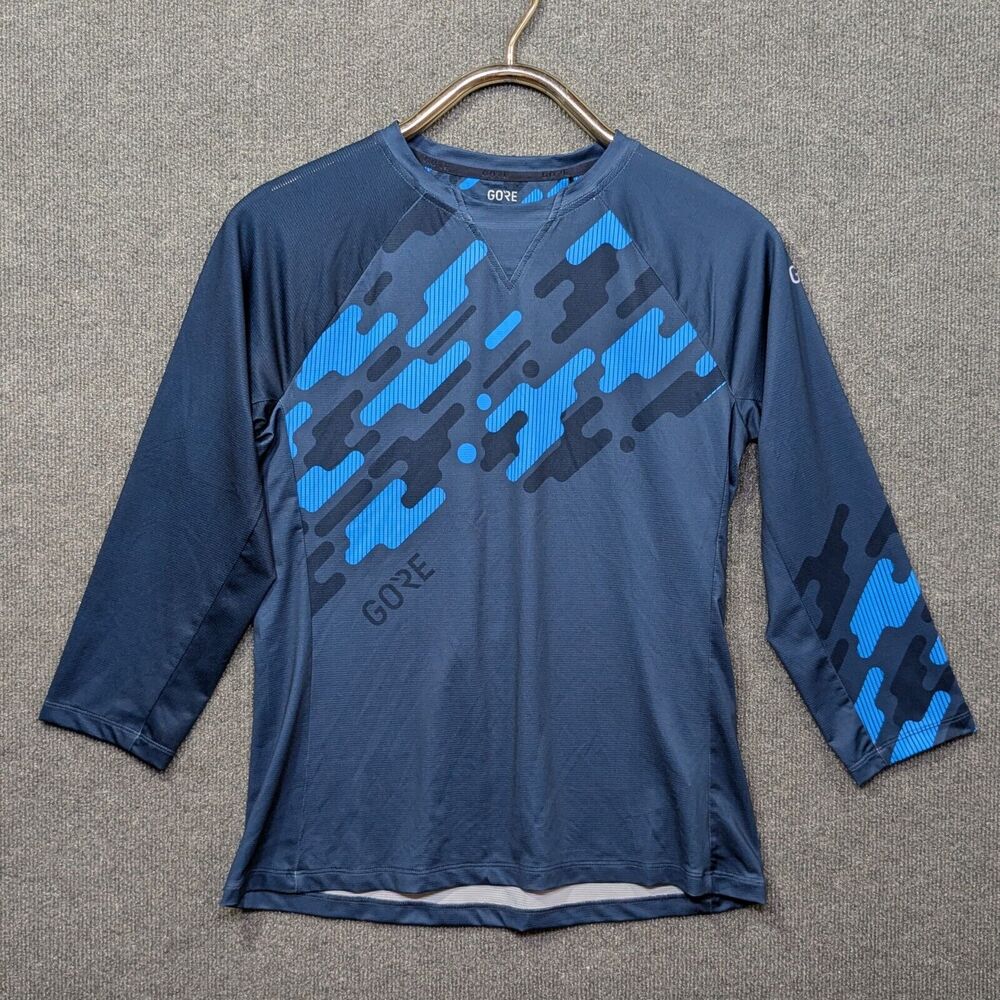 Gore C5 Trail Cycling Jersey Womens Medium 3/4 Quick Dry Urban Ringer Shirt Top